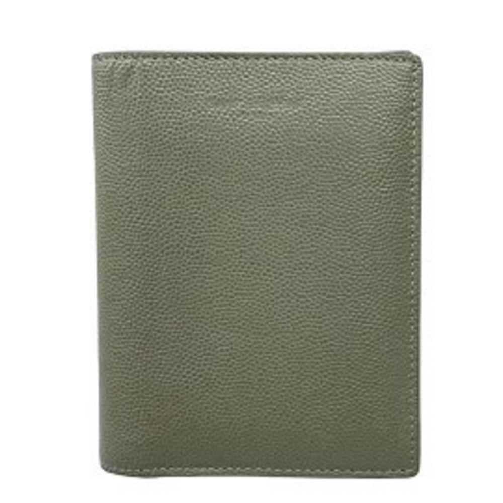 SAINT LAURENT PARIS Card Case Wallet Khaki Green Leather